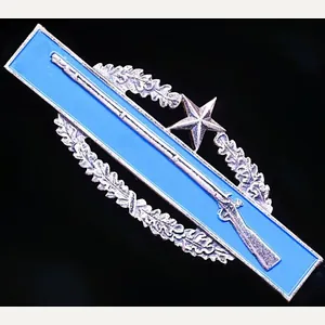 United States Army: Combat Infantryman Badge (CIB). Sterling silver issue. …