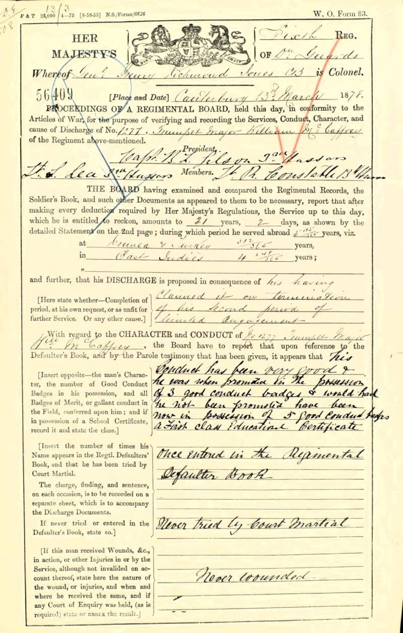 An Intrepid American born Fighting Irish 'Teenage Trumpeter' who witnessed the outbreak of the Indian Mutiny at Meerut Cantonment & later dropped a Rebel with a well aimed pistol-shot: Trumpet-Major William McCaffrey, 6th Dragoon Guards (Carabiniers) — image 5