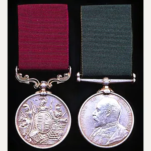 An unusual brace of Long Service medals for service in …