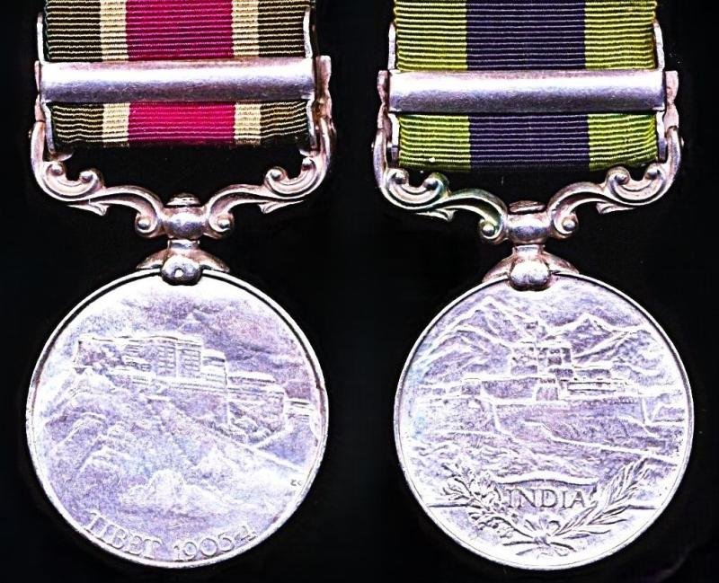 A 'Mountains & Jungles; Indian campaign medal pair: Havildar Jhanda Singh, 32nd Sikh Pioneers, Indian Army — image 4