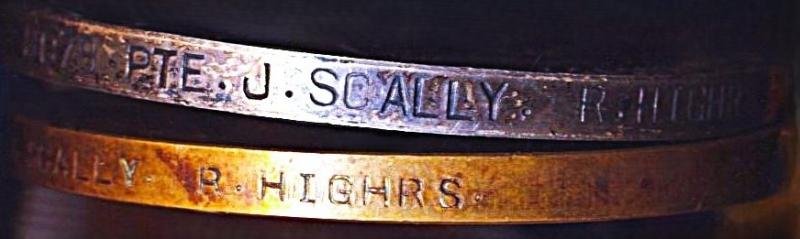 Scot's Wha Hae & 'True-Grit' Personified' - a Mons 1914 Star Trio - to a 'Bayonet Fighter' of the Great War, who was wounded multiple occasions: Private John Scally, 1st Battalion Royal Highlanders (Black Watch) — image 4