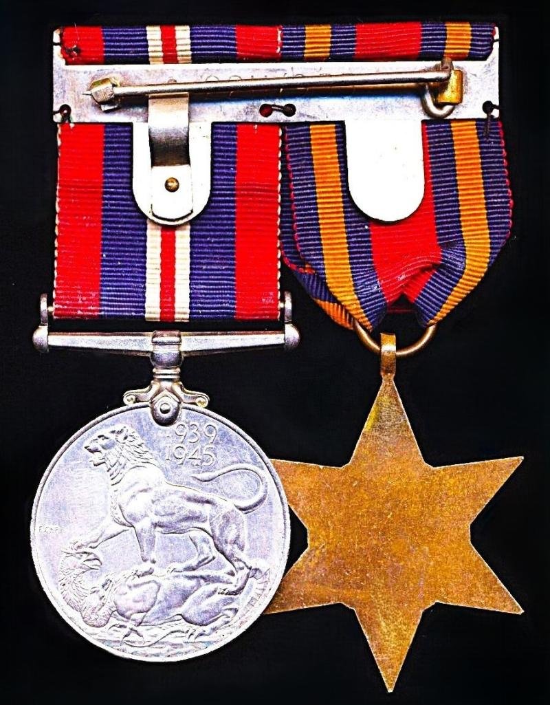 An un-named and un-attributed Second World War 'Burma Campaign' medal pair — image 2