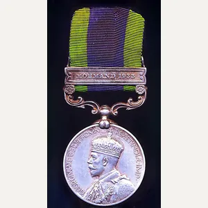 India General Service Medal 1908-35. GV issue 2nd type with …