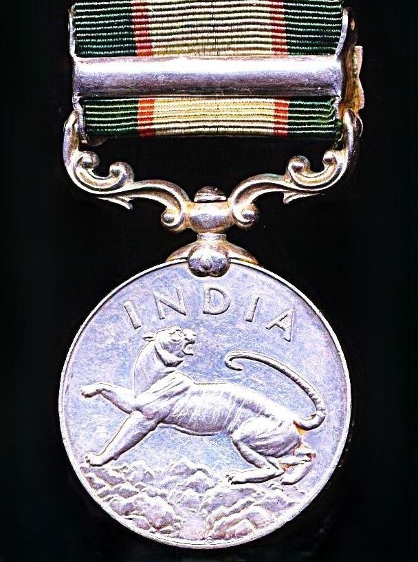 India General Service Medal 1936-39: With clasp 'North West Frontier 1936-37' (4318 Sepoy Said Hassan S.W. Scouts.) — image 4