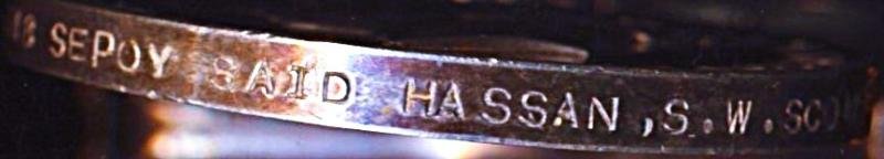 India General Service Medal 1936-39: With clasp 'North West Frontier 1936-37' (4318 Sepoy Said Hassan S.W. Scouts.) — image 5