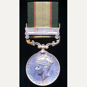 India General Service Medal 1936-39: With clasp 'North West Frontier …