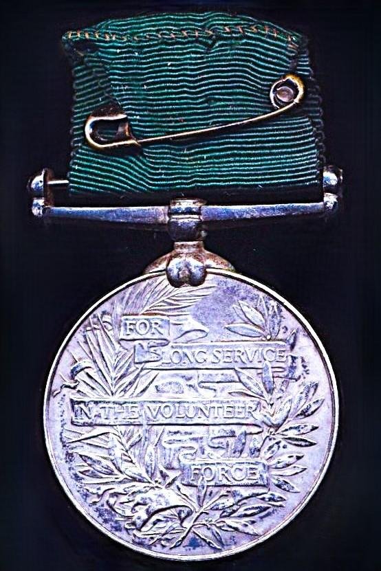 Volunteer Force Long Service Medal (India & Colonies. GV issue (Serjeant C. M. Mackay-Jameson. A.V. Lt. Horse) — image 3