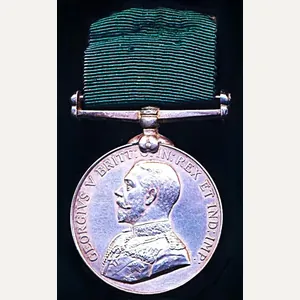 Volunteer Force Long Service Medal (India & Colonies. GV issue …