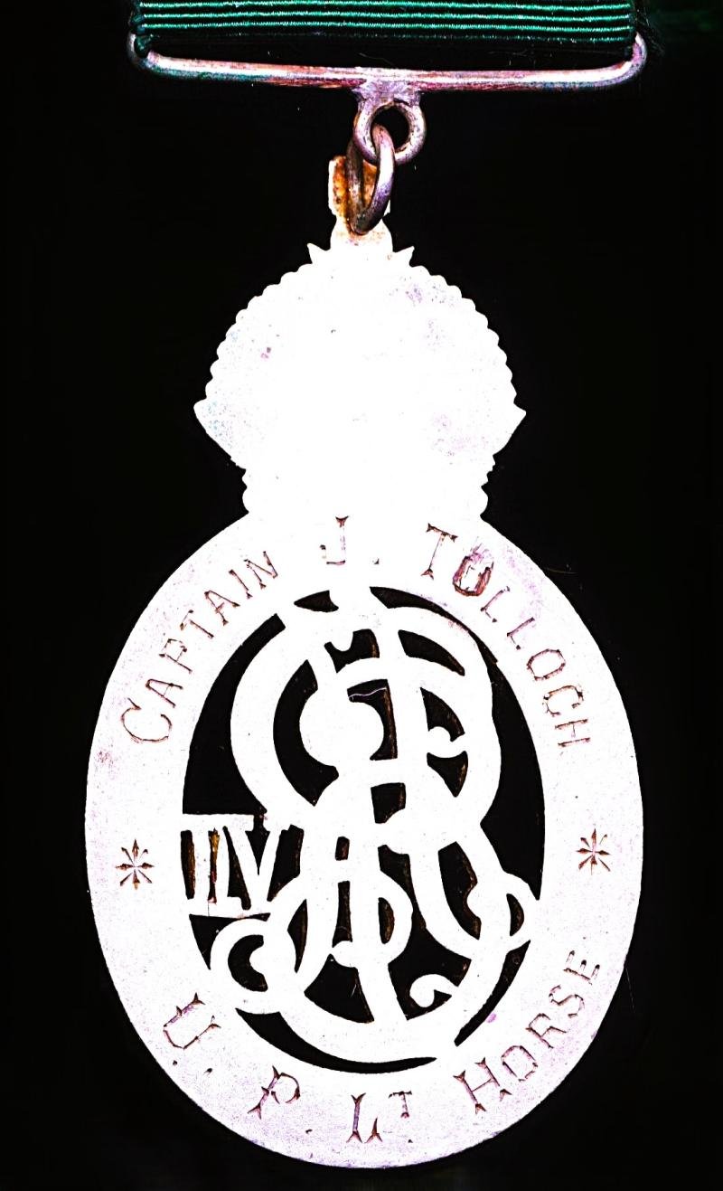 Indian Volunteer Forces Officers Decoration,. EDVII issue (Captain J. Tulloch, U.P. Lt. Horse) — image 4