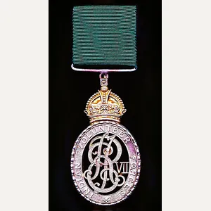 Indian Volunteer Forces Officers Decoration,. EDVII issue (Captain J. Tulloch, …