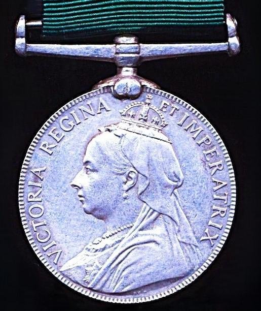 Volunteer Long Service Medal (India & Colonies). Victorian issue (Sergt H. J. Collins. E.I.Ry: Vol: Rifles) — image 2