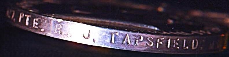 Efficiency Medal. GVI issue, 1st type obverse legend with 'Territorial' bar (6207127. Pte. R.J. Tapsfield. MX.) — image 5