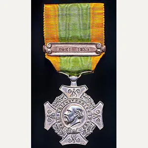 Netherlands Expeditions Cross (Expeditie-Kruis). 1st Type Portrait Obverse. With 1 …