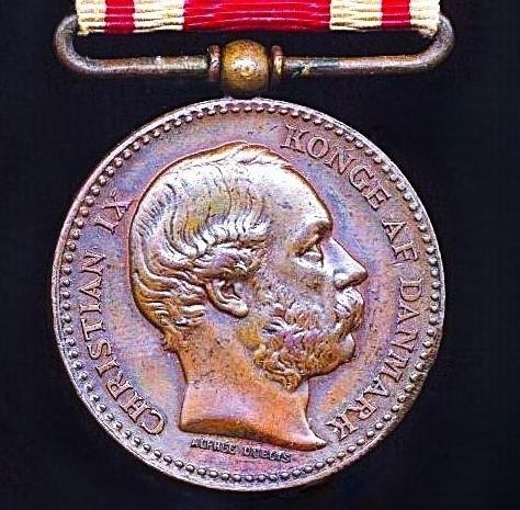 Denmark: War Commemorative Medal 1864 (Krigsmindemedaille 1864) — image 2
