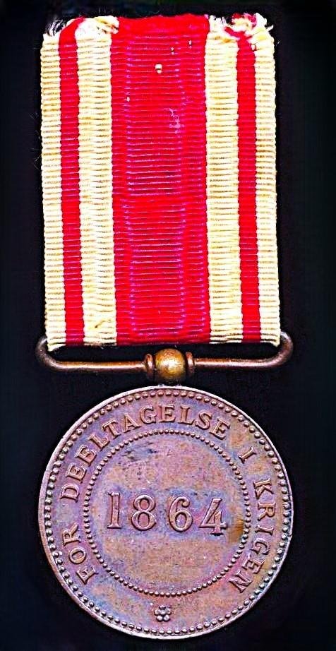 Denmark: War Commemorative Medal 1864 (Krigsmindemedaille 1864) — image 3