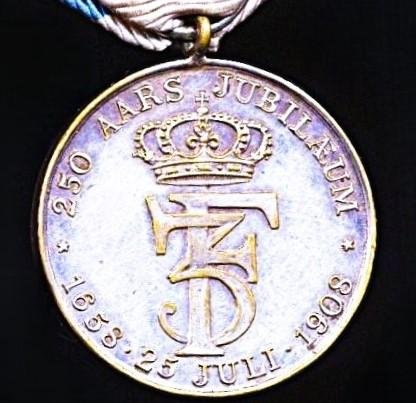 Denmark: Royal Life Guards Regiment (Den Kongelige Livgarde) 250th Anniversary Medal (1908 — image 4