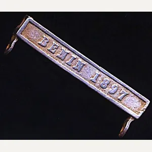 East & West Africa Medal 1887-1900. Clasp 'Benin 1897'. Silver