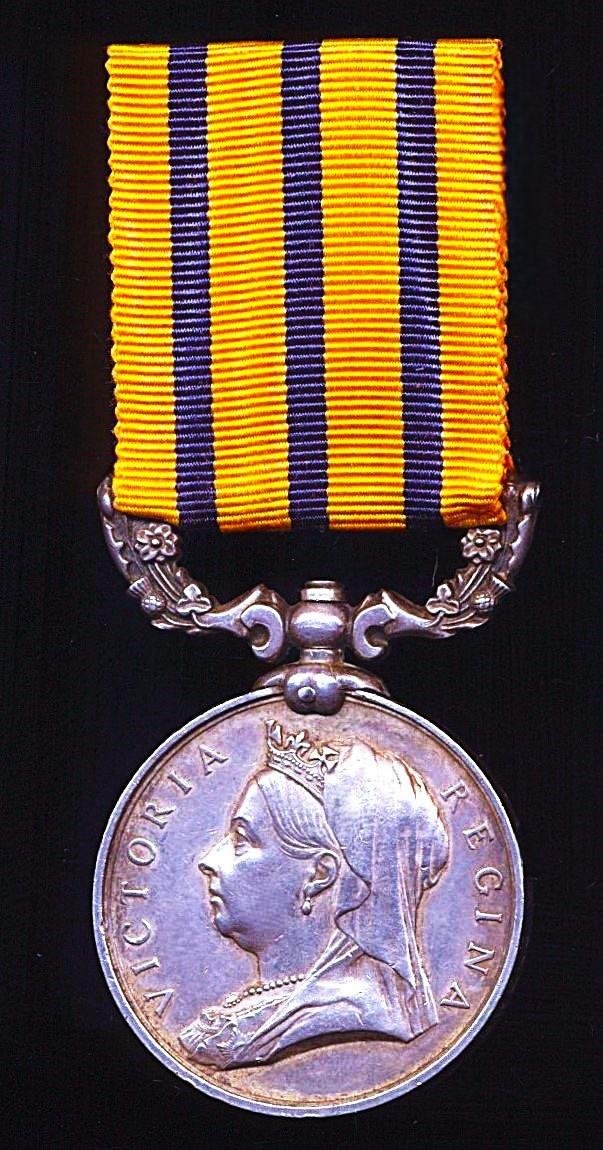 British South Africa Company 1890-97. With 'Rhodesia 1896' reverse (Troopr H A C Hurrell Gwelo Vol) — image 2