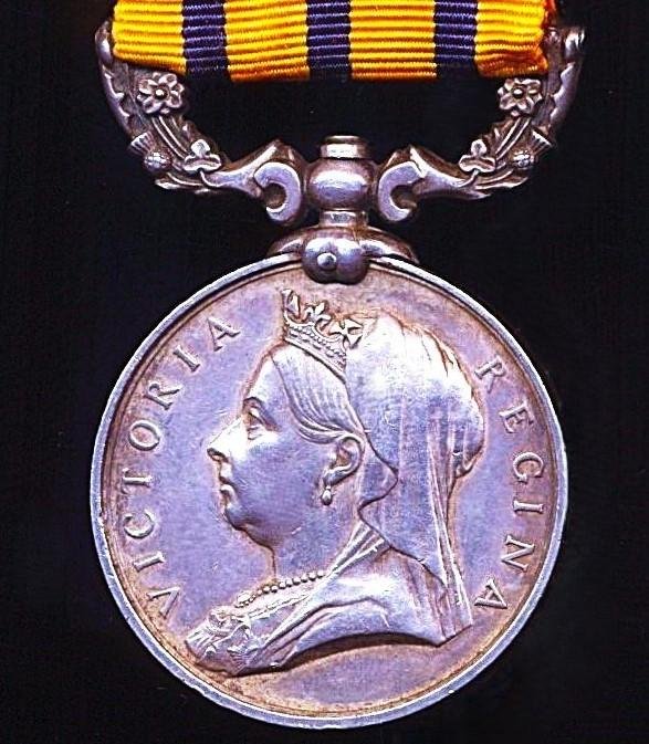 British South Africa Company 1890-97. With 'Rhodesia 1896' reverse (Troopr H A C Hurrell Gwelo Vol) — image 3