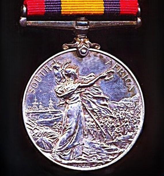 Queen's South Africa Medal 1899-1902. Silver issue, no clasp (Condr: W. Freeman. Natal Transport) — image 2