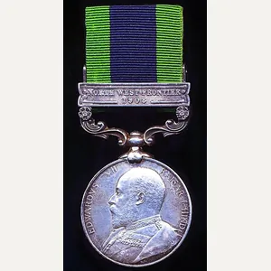 India General Service Medal 1908. Edward VII issue in silver …