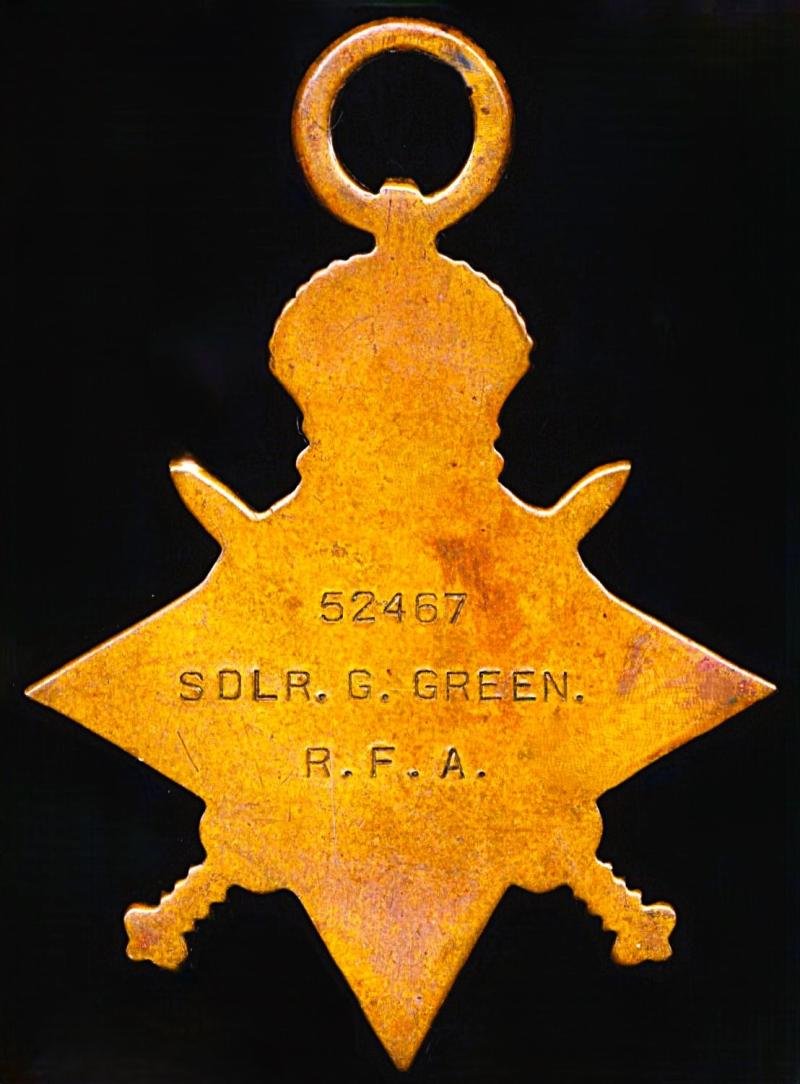 1914-15 Star (52467 Sdlr. G. Green. R.F.A.) — image 5