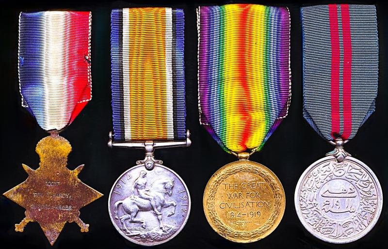 A most desirable 'Shetland Islander' and confirmed participant at the Delhi Durbar of 1911, who died of wounds in France 1914, medal group of 4: Private Thomas Hardy, 2nd Battalion Gordon Highlanders — image 3