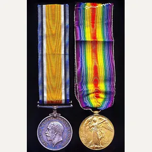 First Day Battle of the Somme Killed-in-Action Medal Pair: Private …