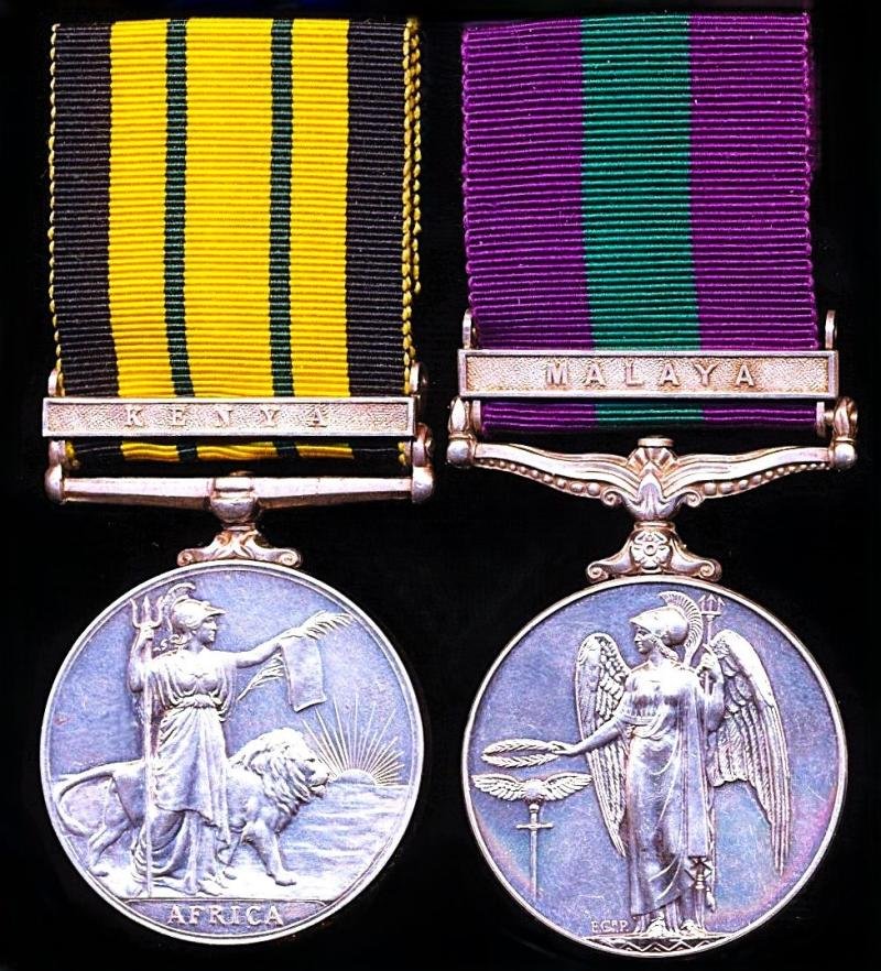 A British Officers 'End of Empire Small Wars' campaign medal pair: Captain H. S, Macrae, Royal Army Pay Corps — image 3