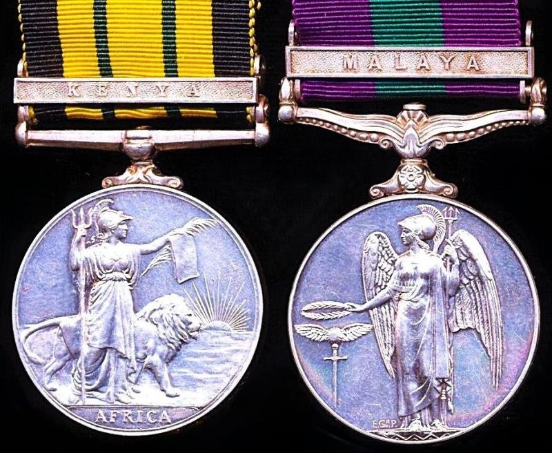 A British Officers 'End of Empire Small Wars' campaign medal pair: Captain H. S, Macrae, Royal Army Pay Corps — image 4