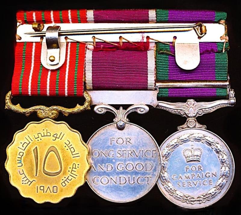 A South Arabia & Sultanate of Oman campaign and long service medal group of 3: Sergeant K. H. Brown, Royal Signals later Sultan's Armed Forces (Oman) — image 2