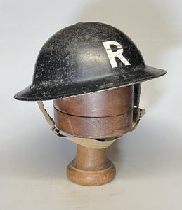WW2 British, Home Front, 'R' (Rescue), MkII Helmet.