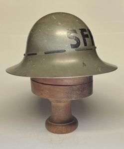 WW2 British, Home Front, 'SFP' (Supplementary/Street Fire Parties), Zuckerman Helmet.