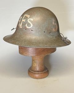 WW2 British, Home Front, 'AFS' (Auxiliary Fire Service), Zuckerman Helmet.