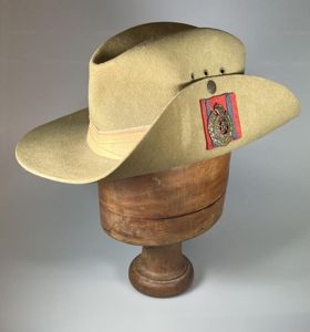 WW2 British Army Bush, 'Slouch' Hat, 1942, Size 6 ½, …