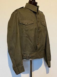 RARE WW2 British, Denim Overall Blouse, Size 11, 1941.