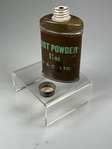 WW2 British, Foot Powder Tin, 1 3/4 Oz, Mid/Later War …