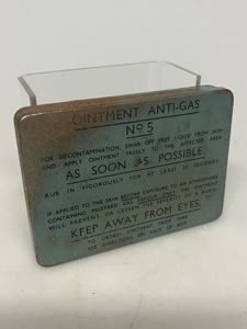 WW2 British, Army Issue, Ointment Anti-Gas No.5, Tube Variant Tin, …