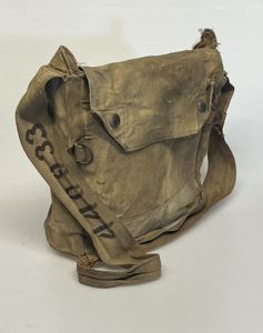 WW2, British, Home Guard, Rubberised, Economy Respirator Haversack, 1940.