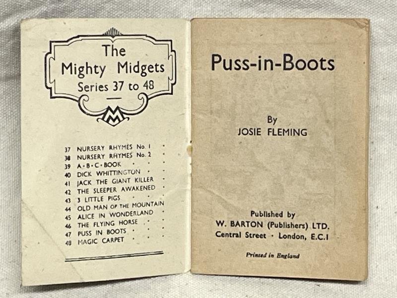 WW2 British, Book: 'Mighty Midget, No.47, Puss in Boots. — image 3