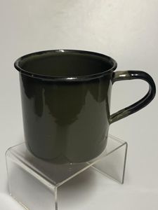 WW2 British, Unissued, Late War, Green Enamelled Mug.