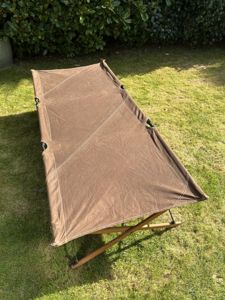 WW2, British, 'Officers Field Kit'; Canvas Bedstead ('Choc' Brown)