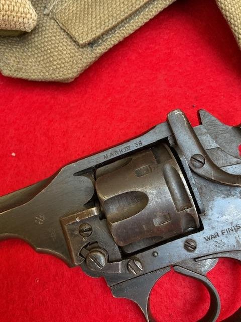 Webley Mark IV .38 and holster — image 3