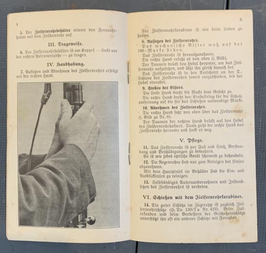 Rare K98 ZF41 Sharpshooter Pamphlet — image 3