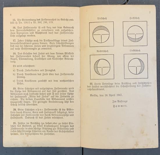 Rare K98 ZF41 Sharpshooter Pamphlet — image 4