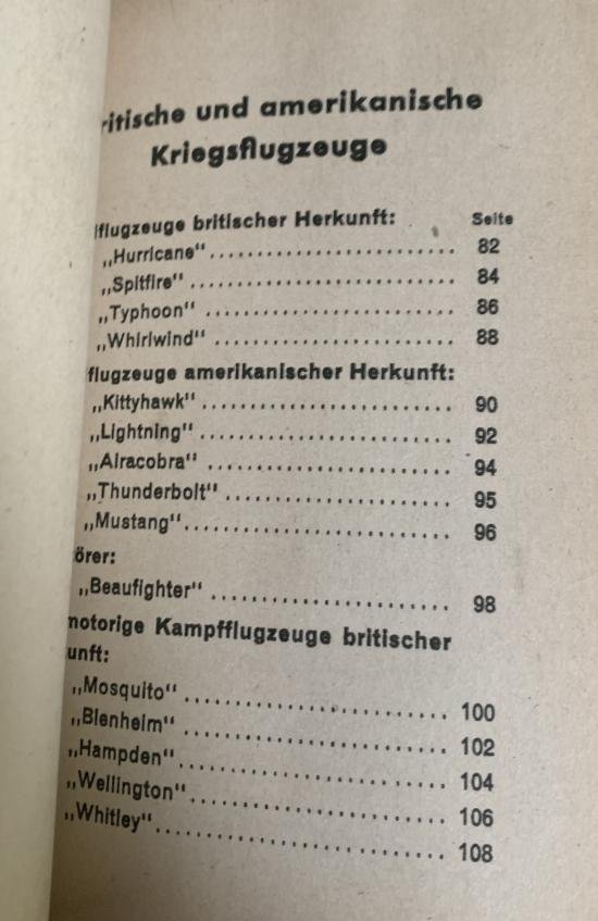 Rare German WW2 Aircraft Recognition Book — image 2