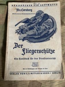 Rare Fliegerschutze German WW2 Luftwaffe Airgunner's manual
