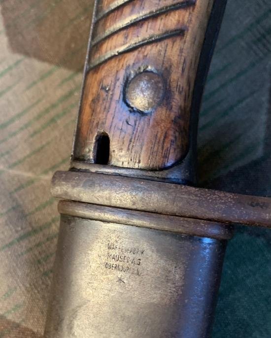 WW1 German G98 Mauser Bayonet In scabbard — image 4