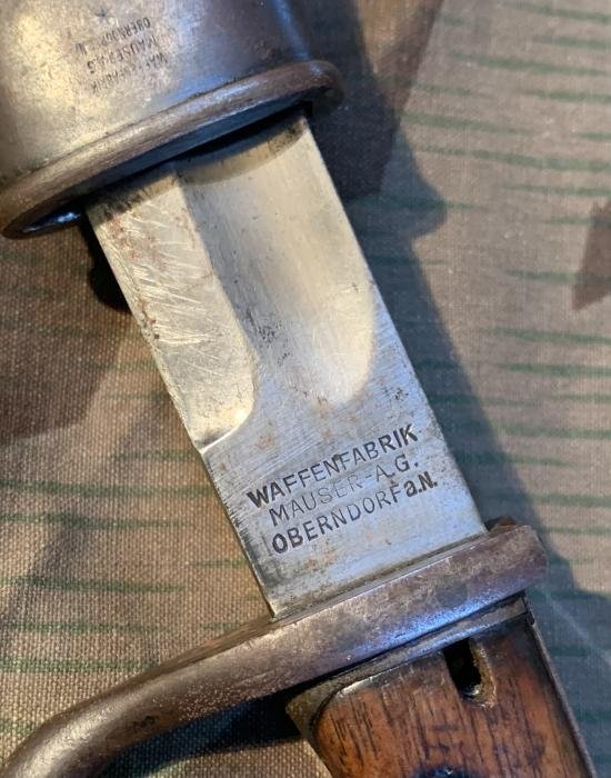 WW1 German G98 Mauser Bayonet In scabbard — image 5