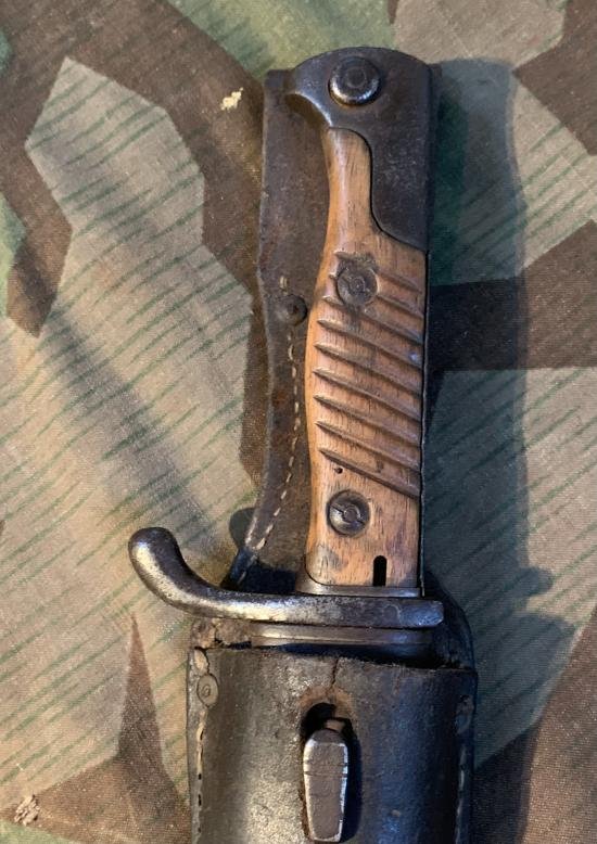 WW1 German G98 Mauser Bayonet with frog — image 2